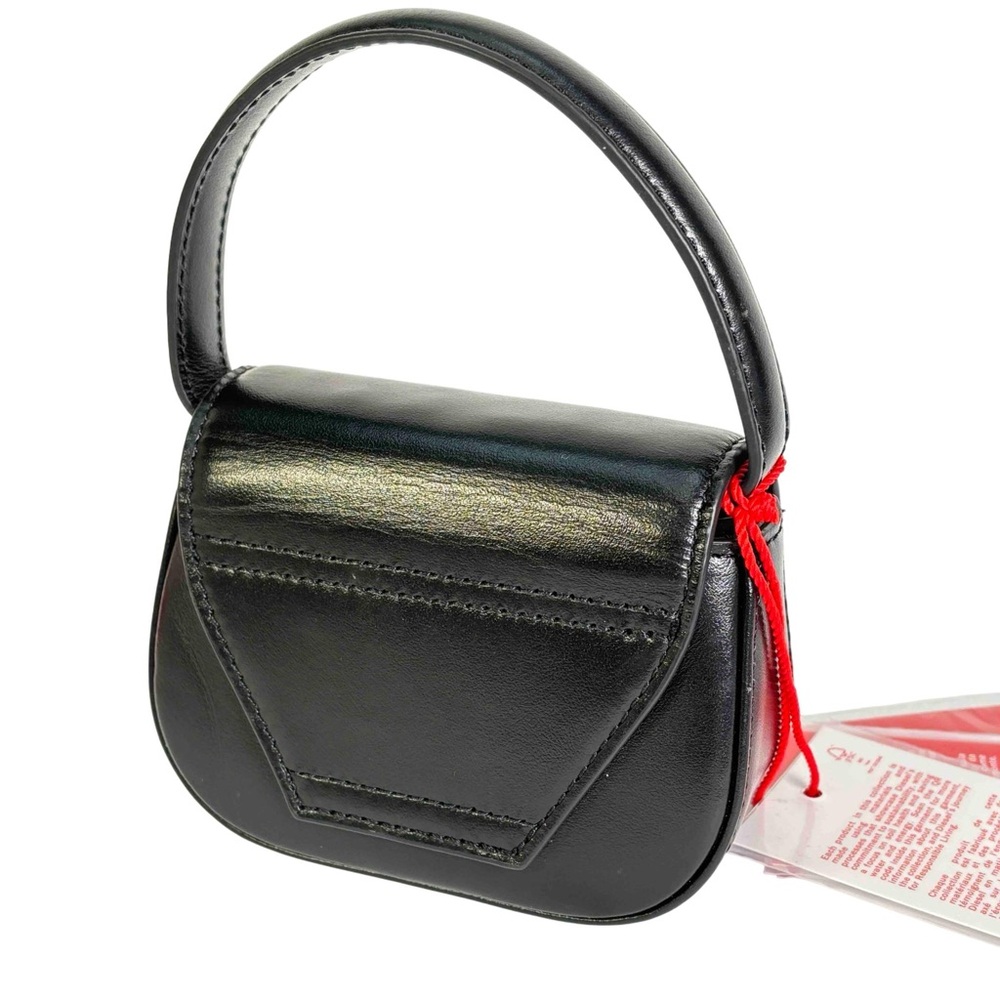 Diesel X08709 PR818 T8013 Mini Nappa Leather Shoulder Bag - Black - Picture 6 of 15